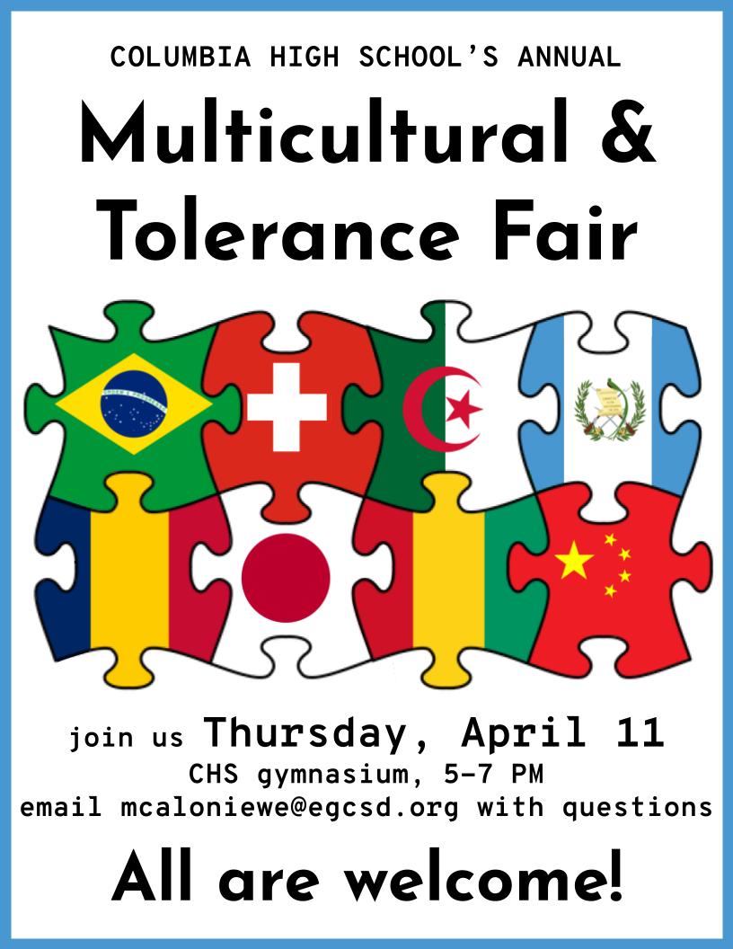 2024 Multicultural and Tolerance Fair Flyer