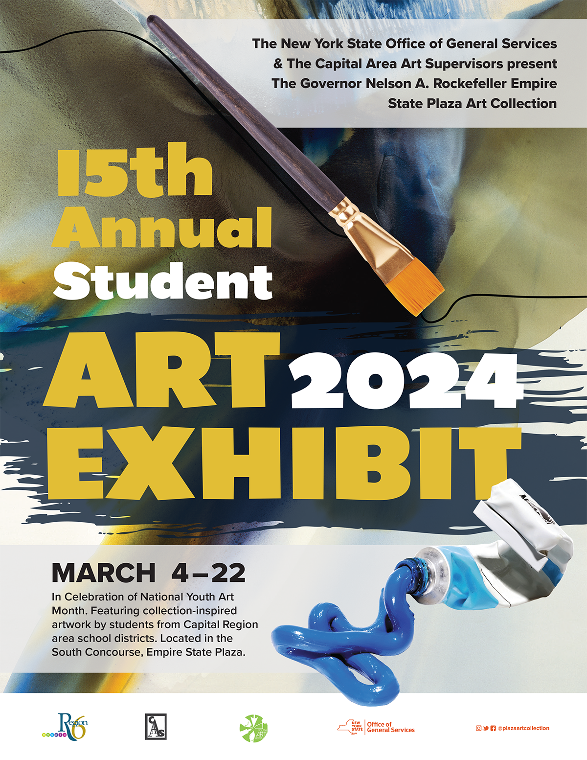 Empire State Plaza Student Art Exhibit 2024 flyer