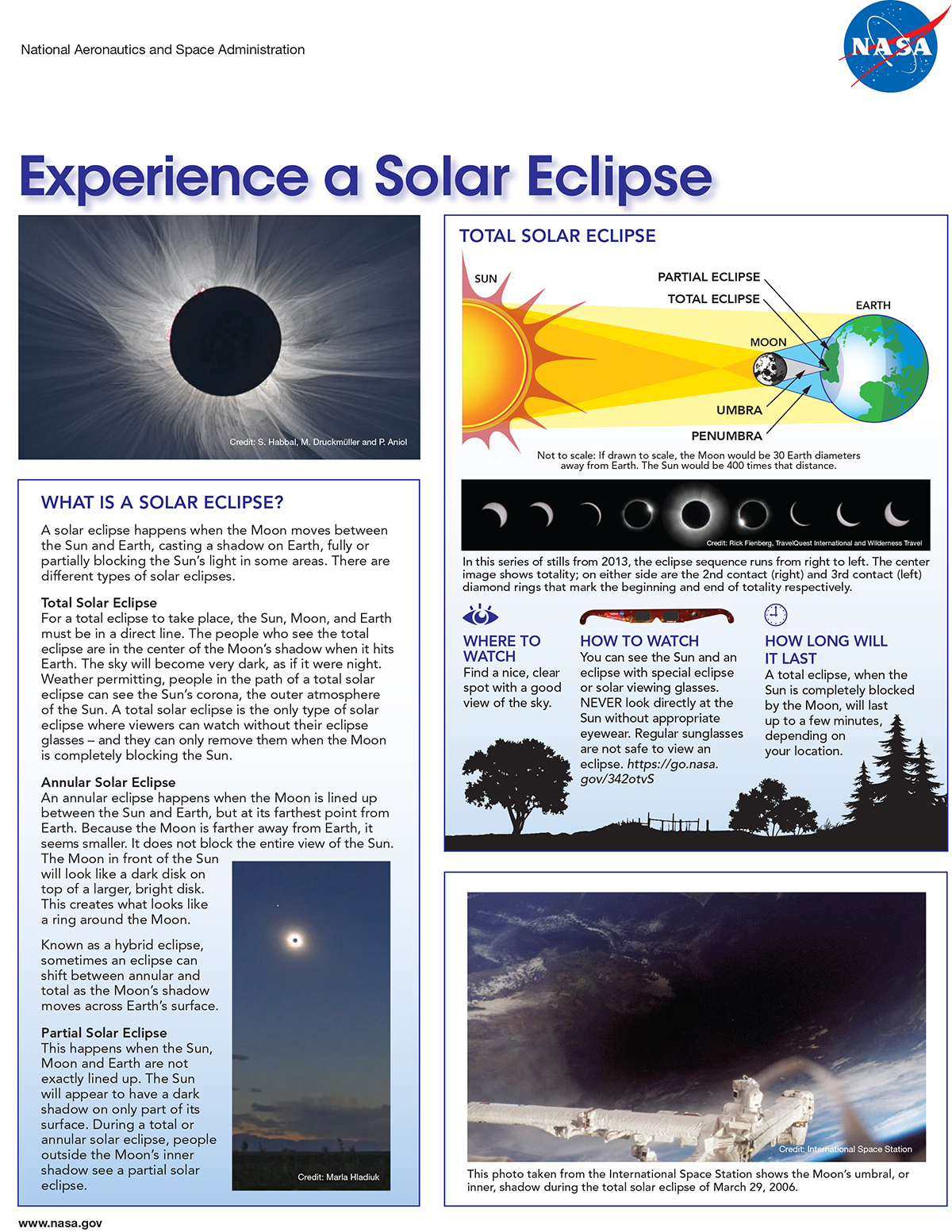 Experience a Solar Eclipse flyer