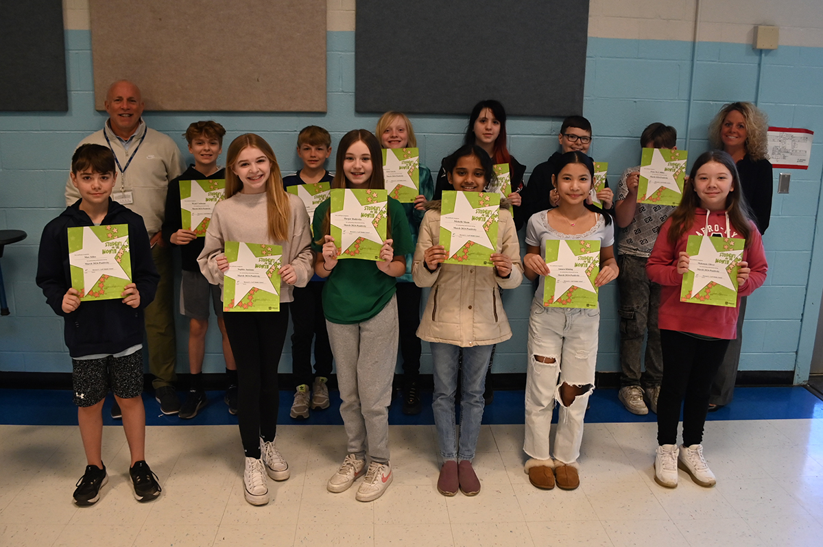 6th Grade Goff Students of the Month - March 2024