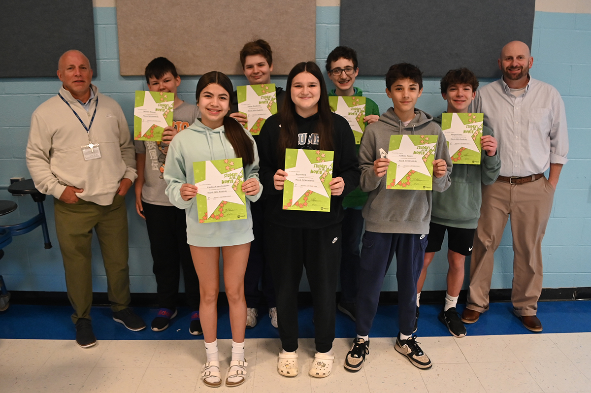 8th Grade Goff Students of the Month - March 2024