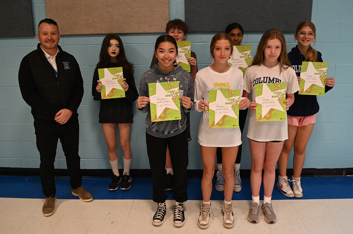 7th Grade Students of the Month - April 2024
