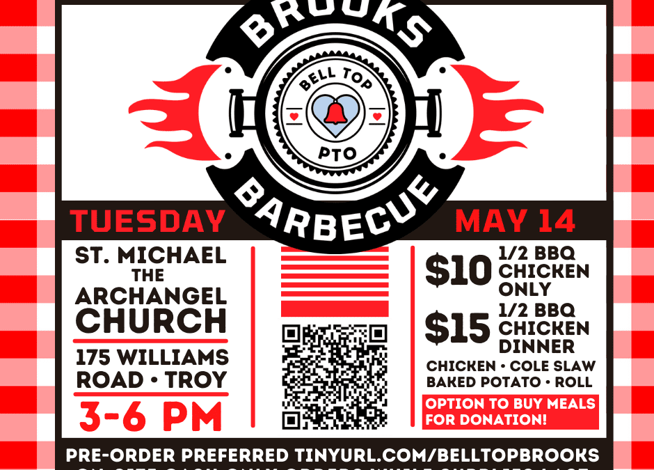 Brooks BBQ Fundraiser to Benefit Bell Top – May 14