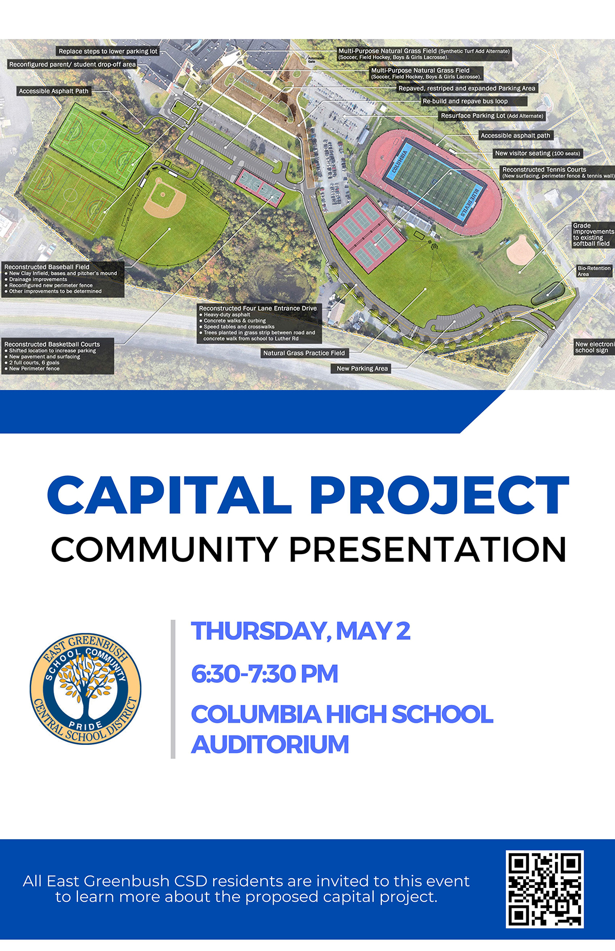Capital Project Community Presentation flyer