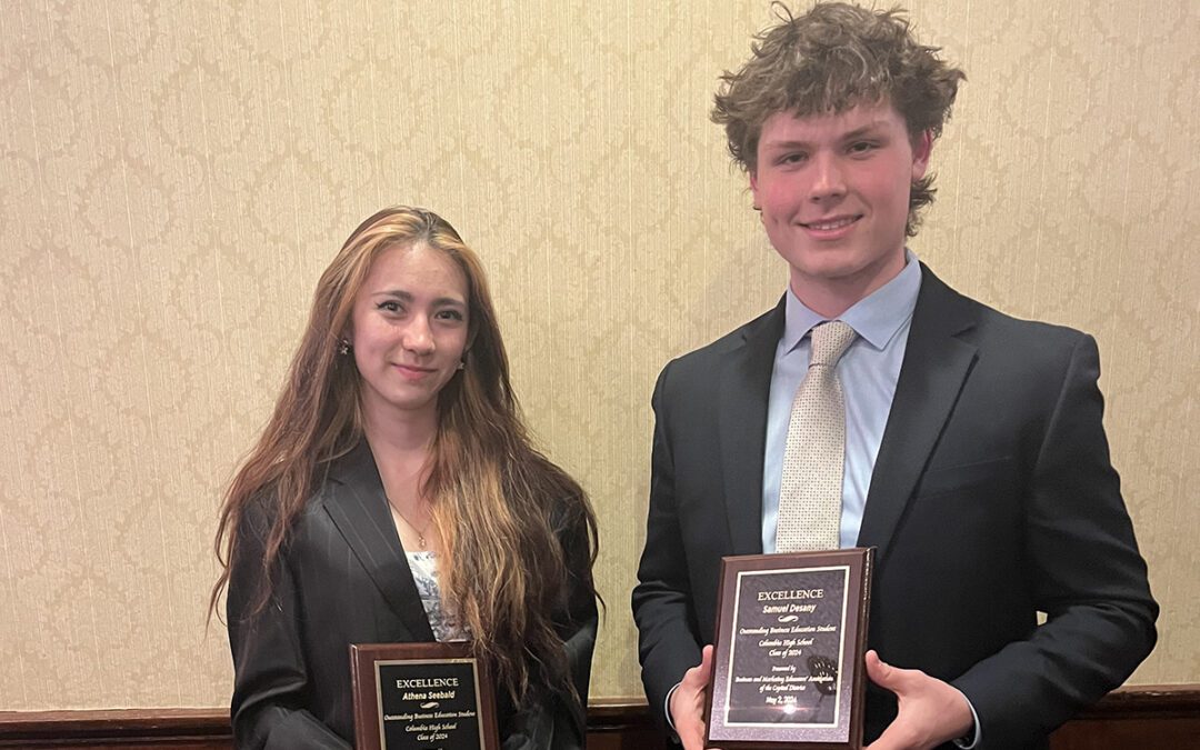 Athena Seebald and Samuel Desany Named Outstanding Business Education Students of the Capital Region