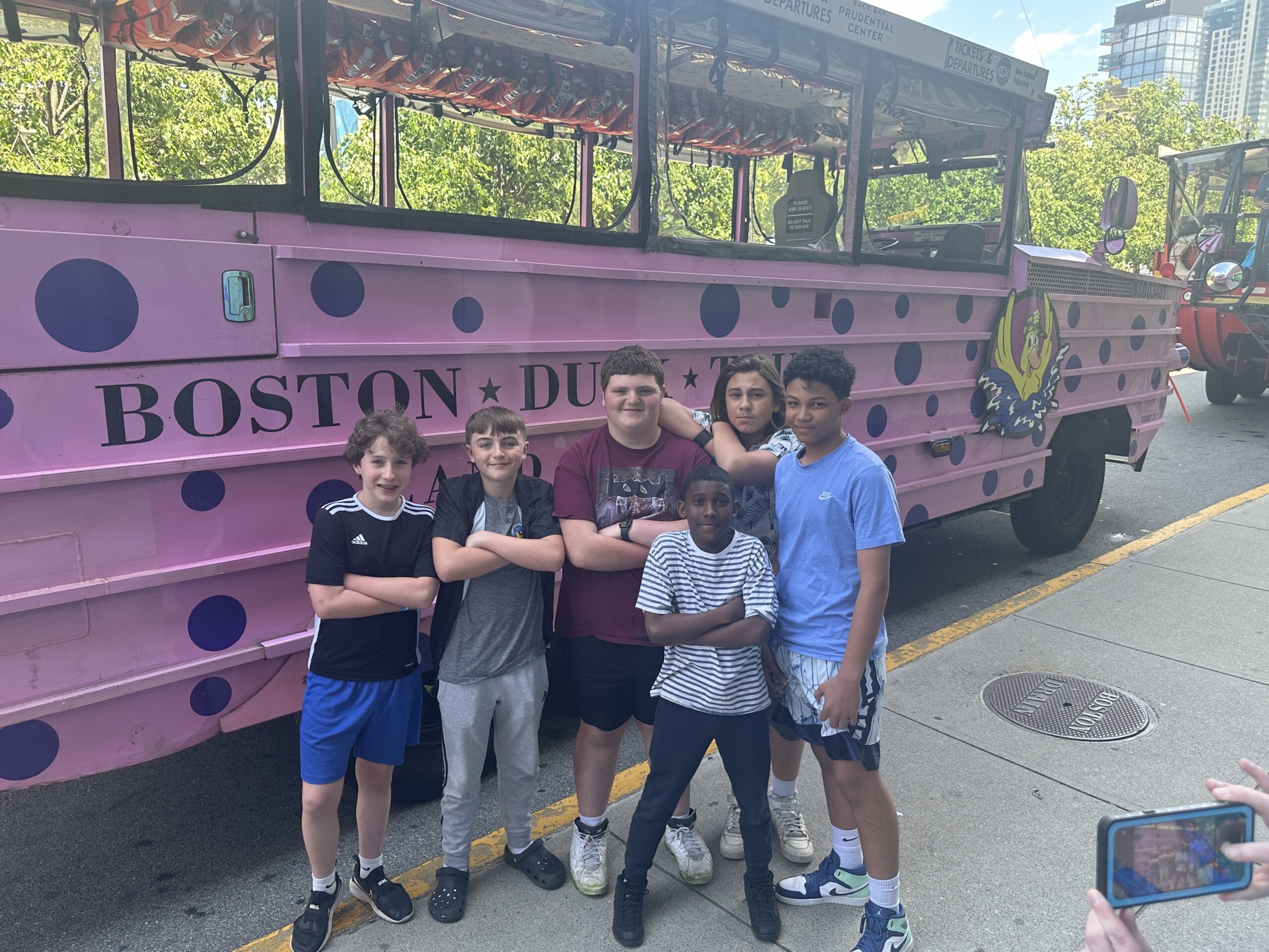 Students on the Boston Field Trip
