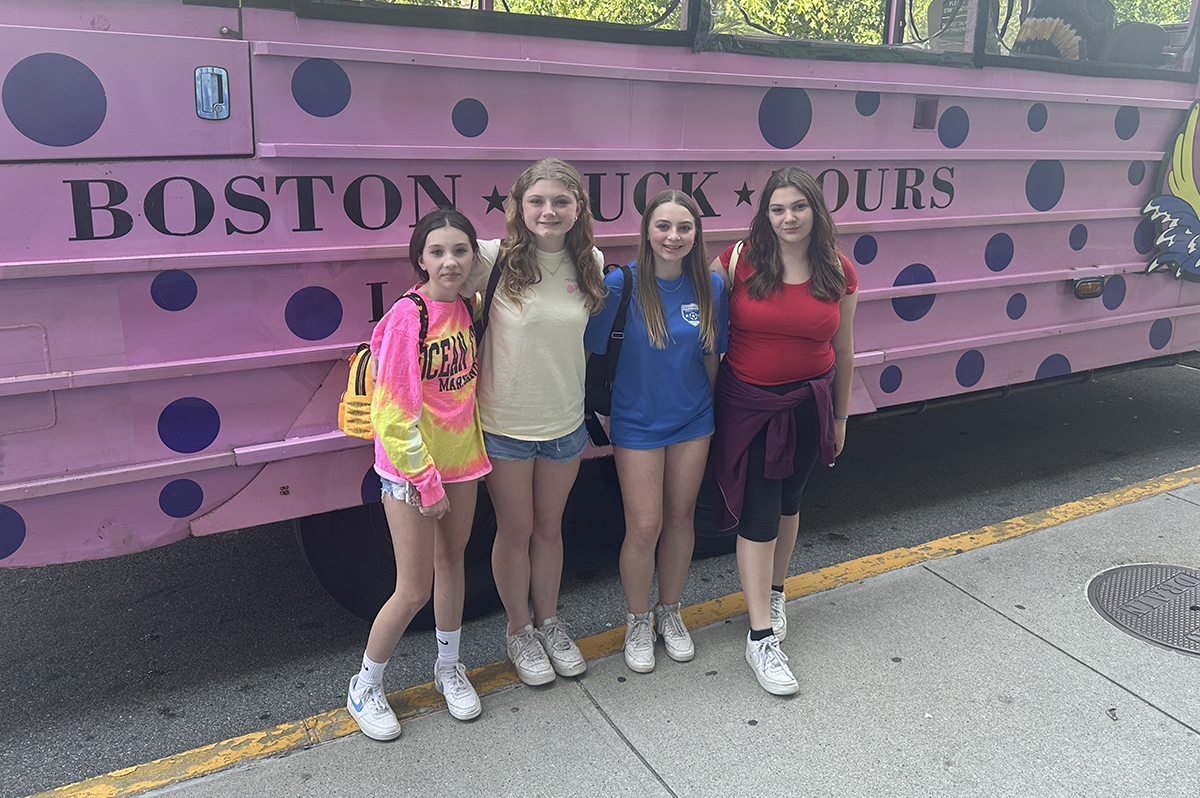 Students on the Boston Field Trip