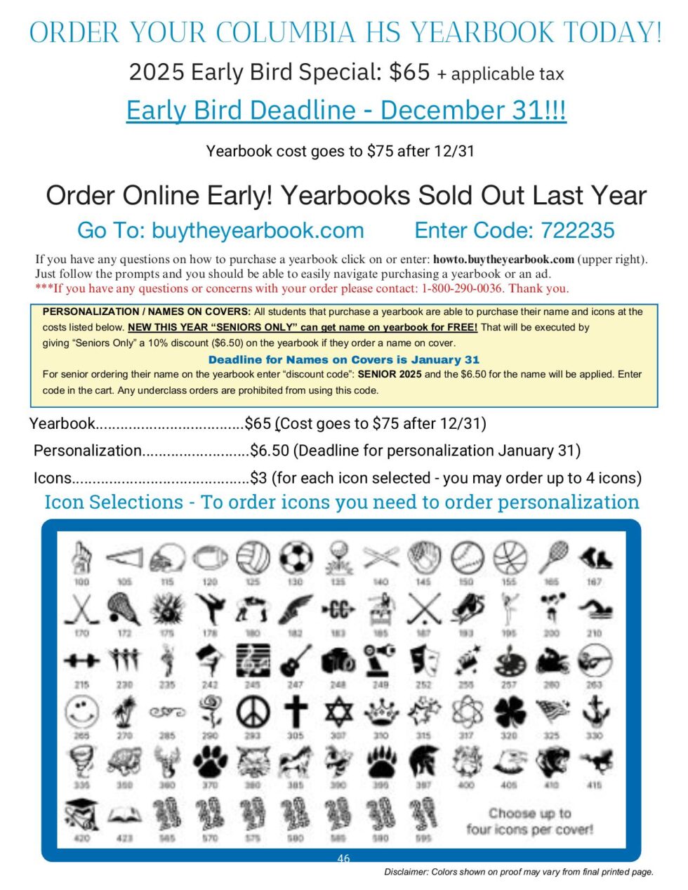 Columbia Yearbooks Now On Sale East Greenbush CSD