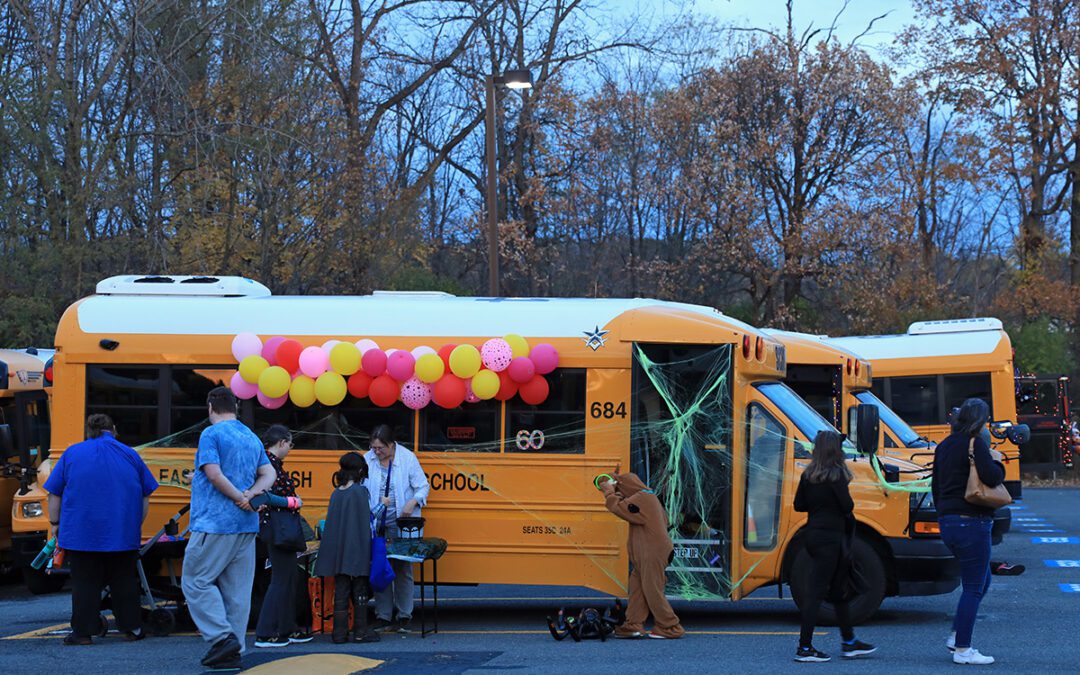 Transportation Department Hosts School Bus Trunk or Treat