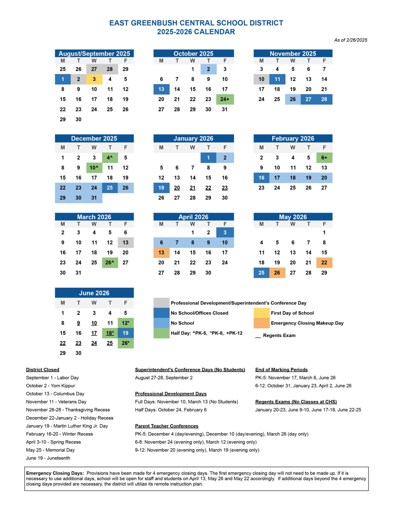 2025 26 School Calendar Now Available East Greenbush CSD 2025 26 School Calendar Now Available East Greenbush CSD