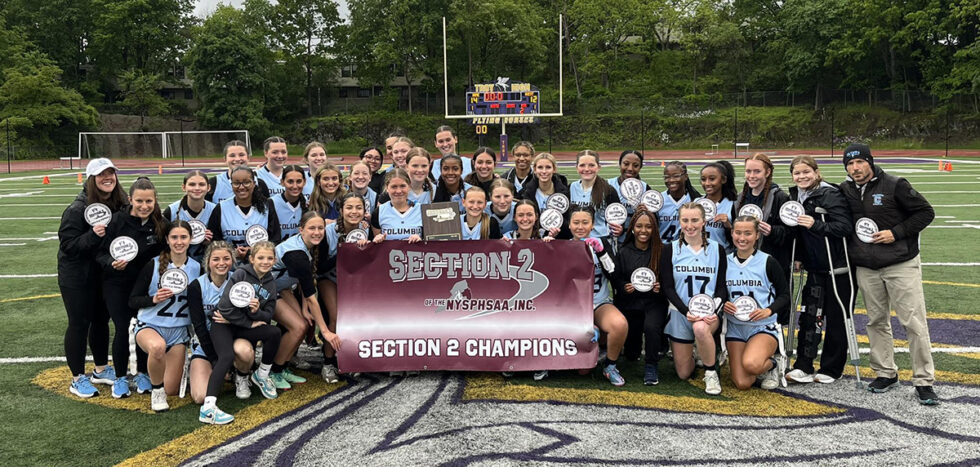 2025 Girls Flag Football Section 2 Class B Champions team photo