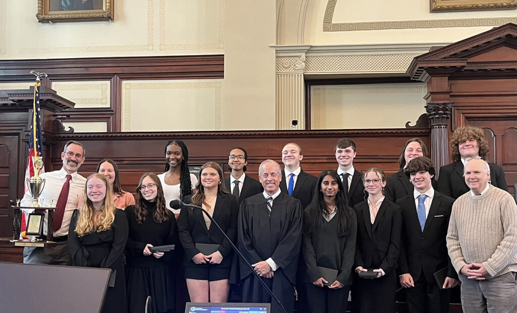 Columbia Mock Trial Team at Honored at Law Day Celebration at the Rensselaer County Courthouse