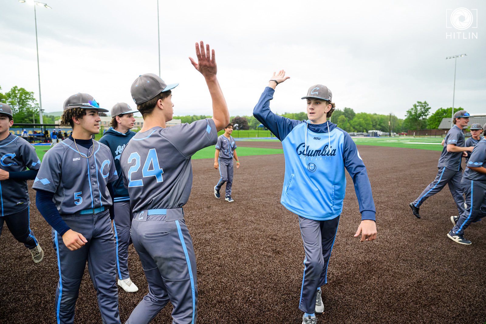 Baseball celebration photo (courtesy Hitlin Photography)