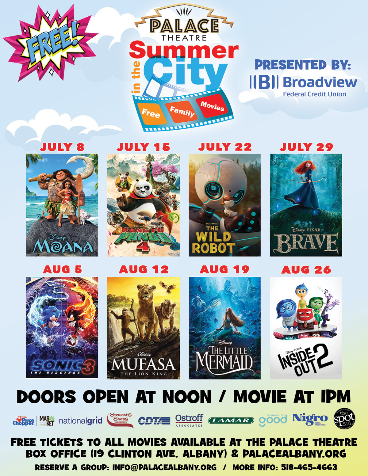 Summer in the City Palace Theatre flyer