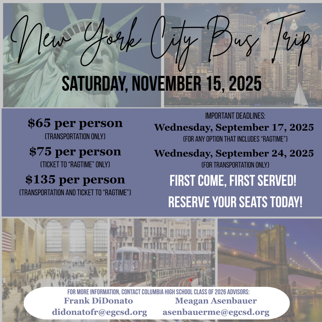 NYC Bus Trip ad - November 2025