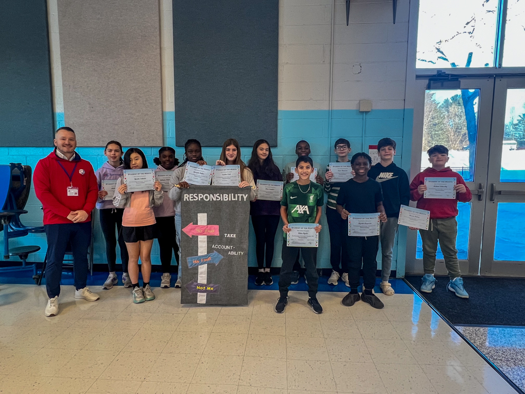 Goff November Students of the Month-7th Grade 