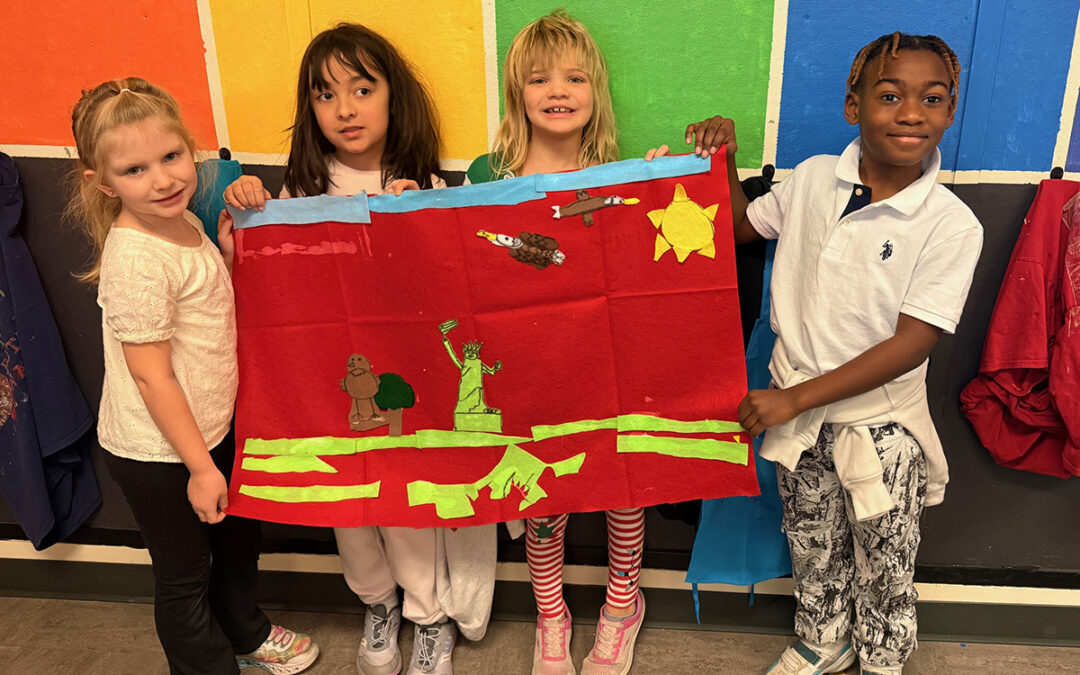 DPS 2nd Graders Design Flags of Freedom