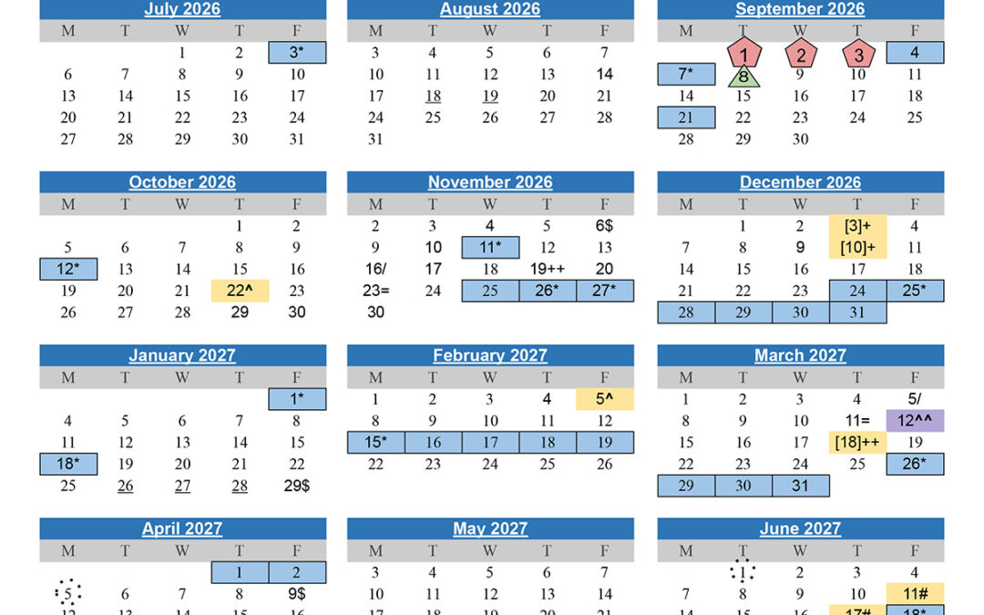 2026-27 School Calendar Now Available