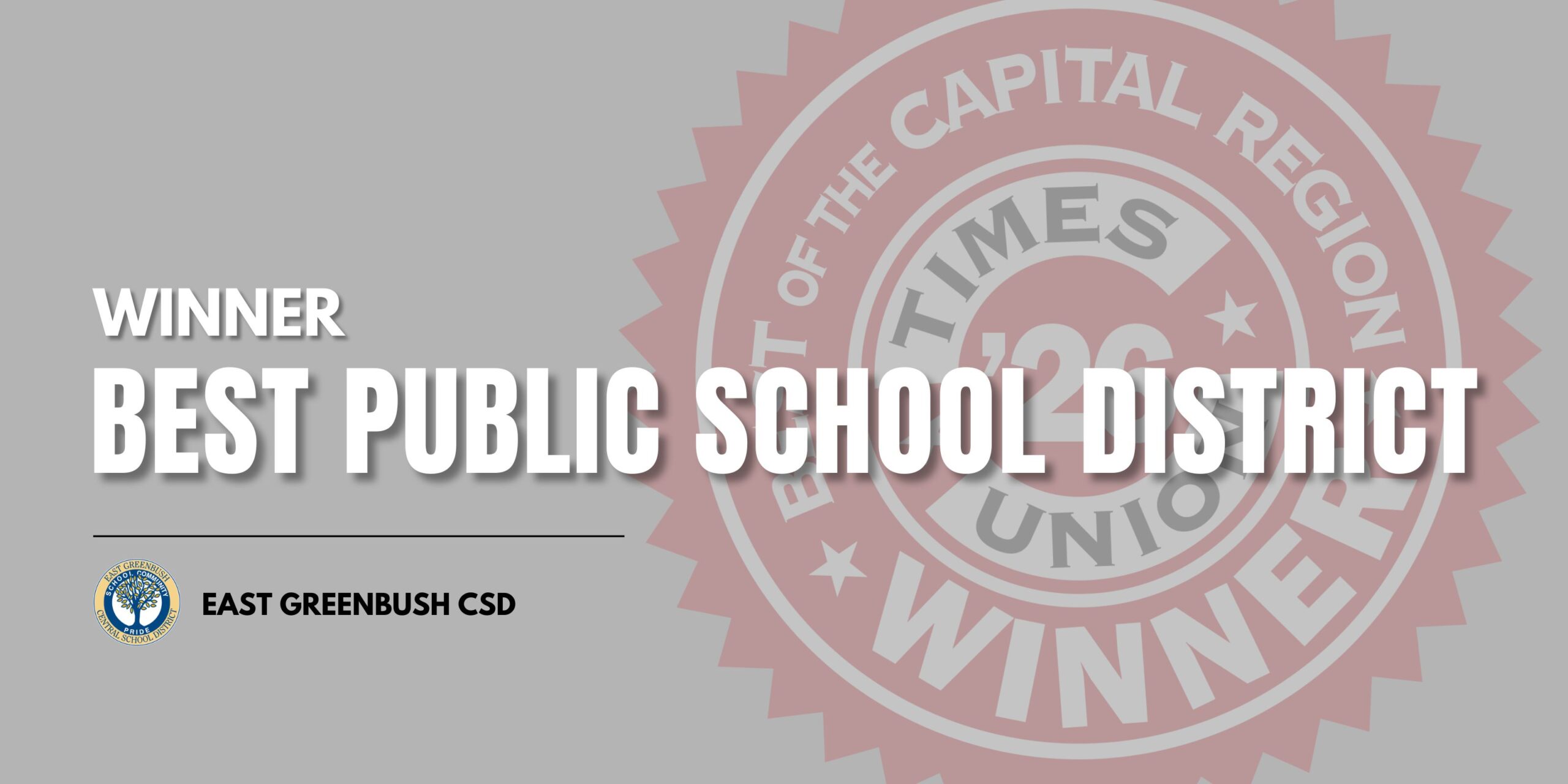 Winner of Best Public School District banner image
