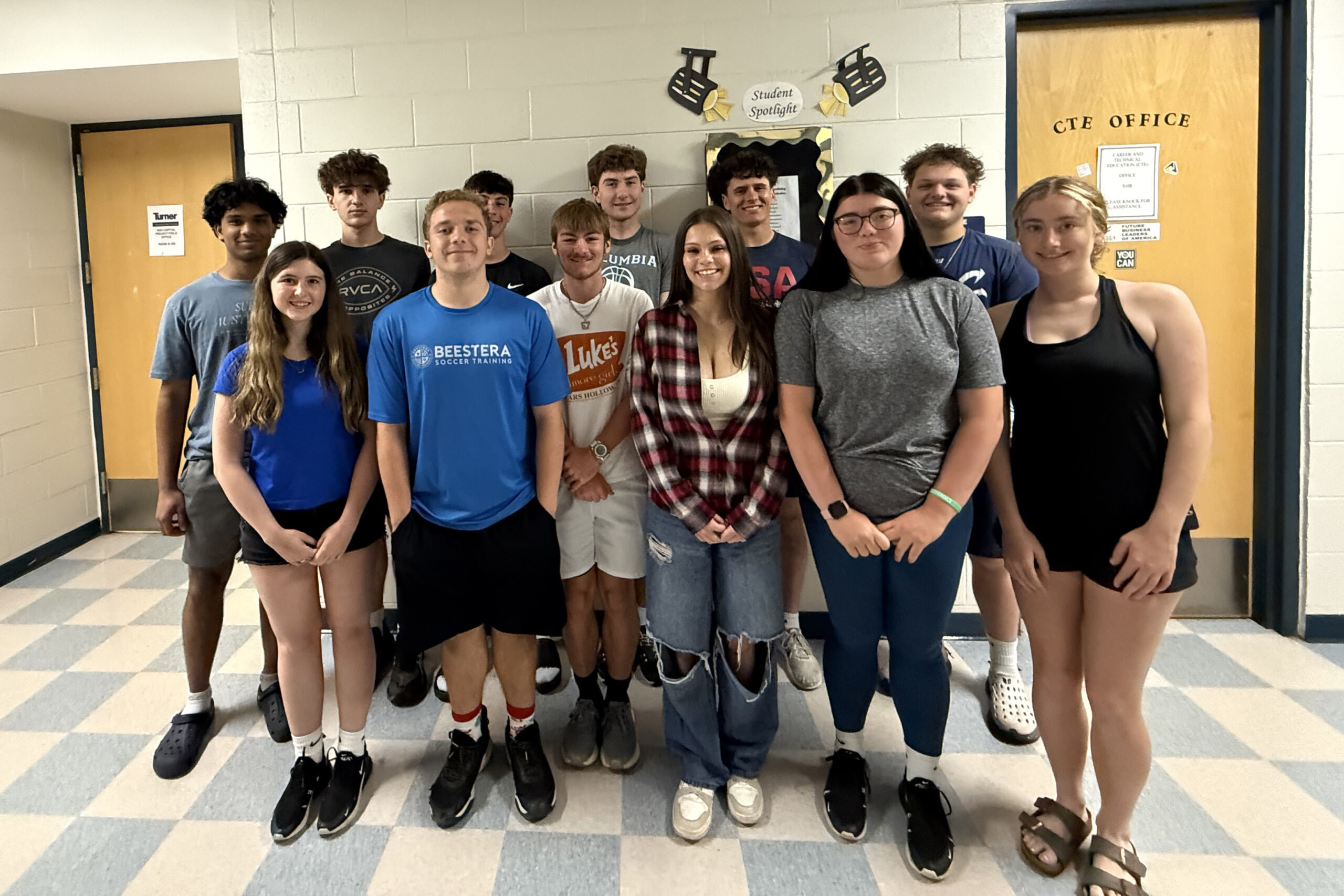 Students in the Business and Marketing Honor Society