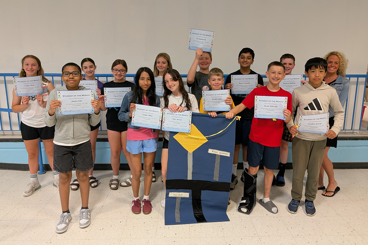 6th Grade Students of the Month - May 2026