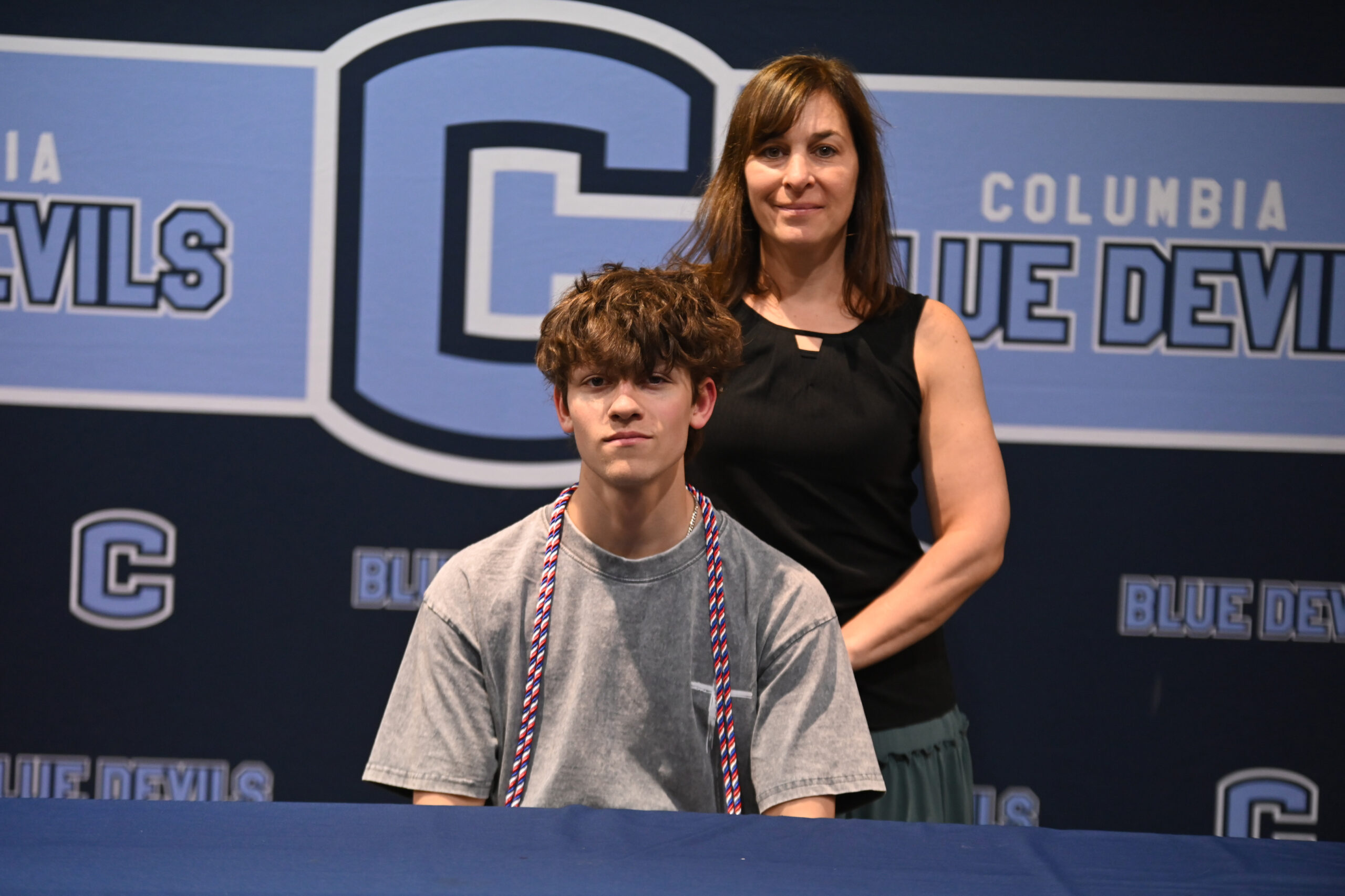 Brody Messier at commitment ceremony