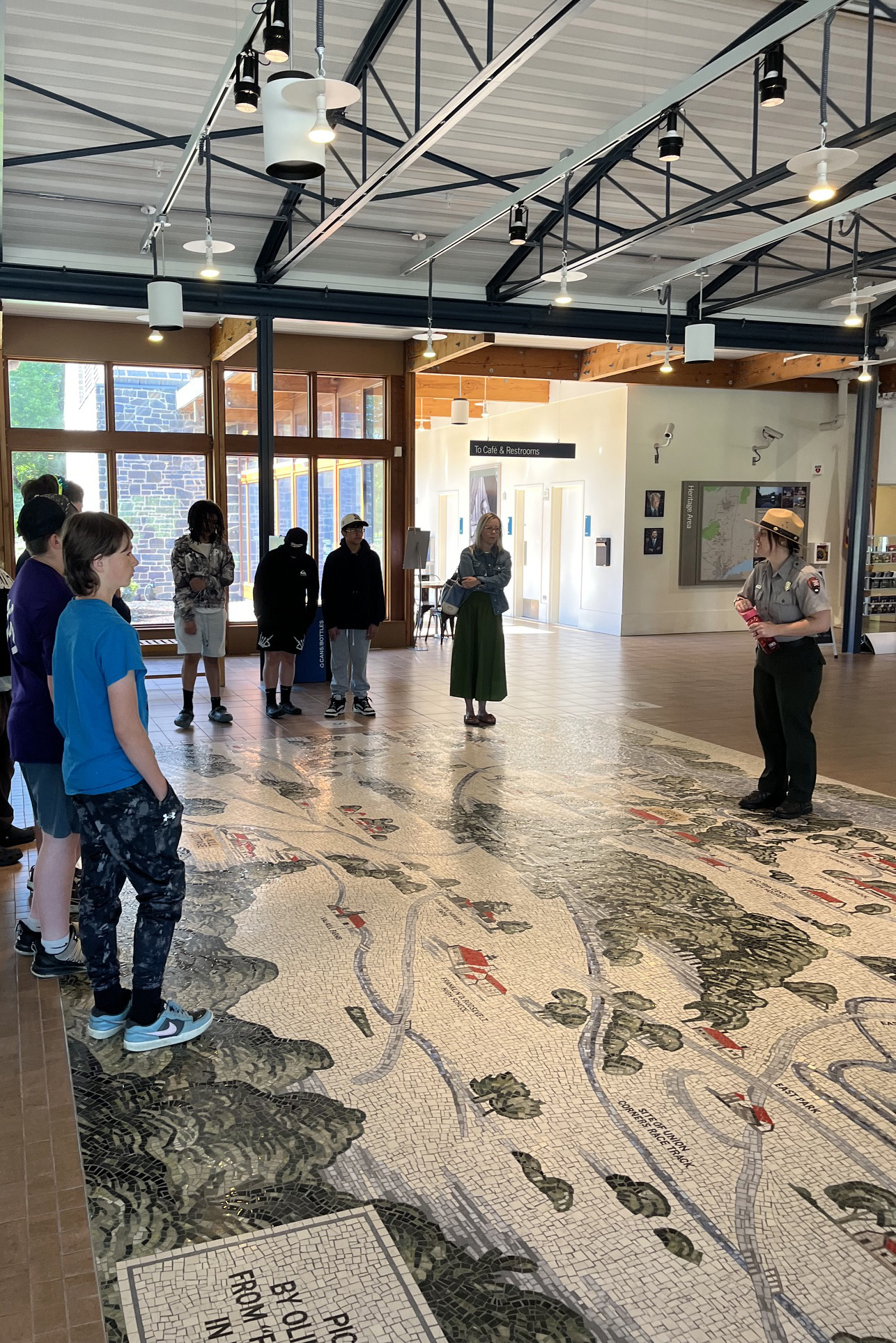 Students visit the FDR Presidential Library and Museum in Hyde Park, N.Y.